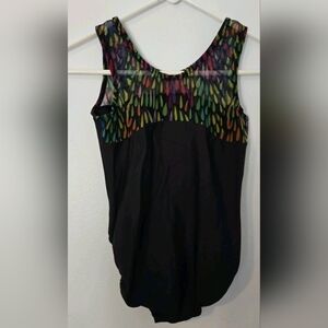 Garland Adult Small Leotard Mesh Gymnastics Dance Ballet